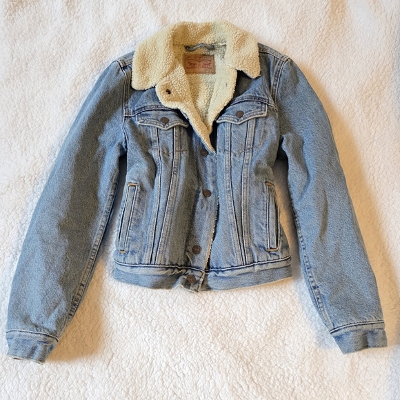 Levi's Jackets & Blazers - Levi Strauss & Co. Sherpa Trucker Jean Jacket